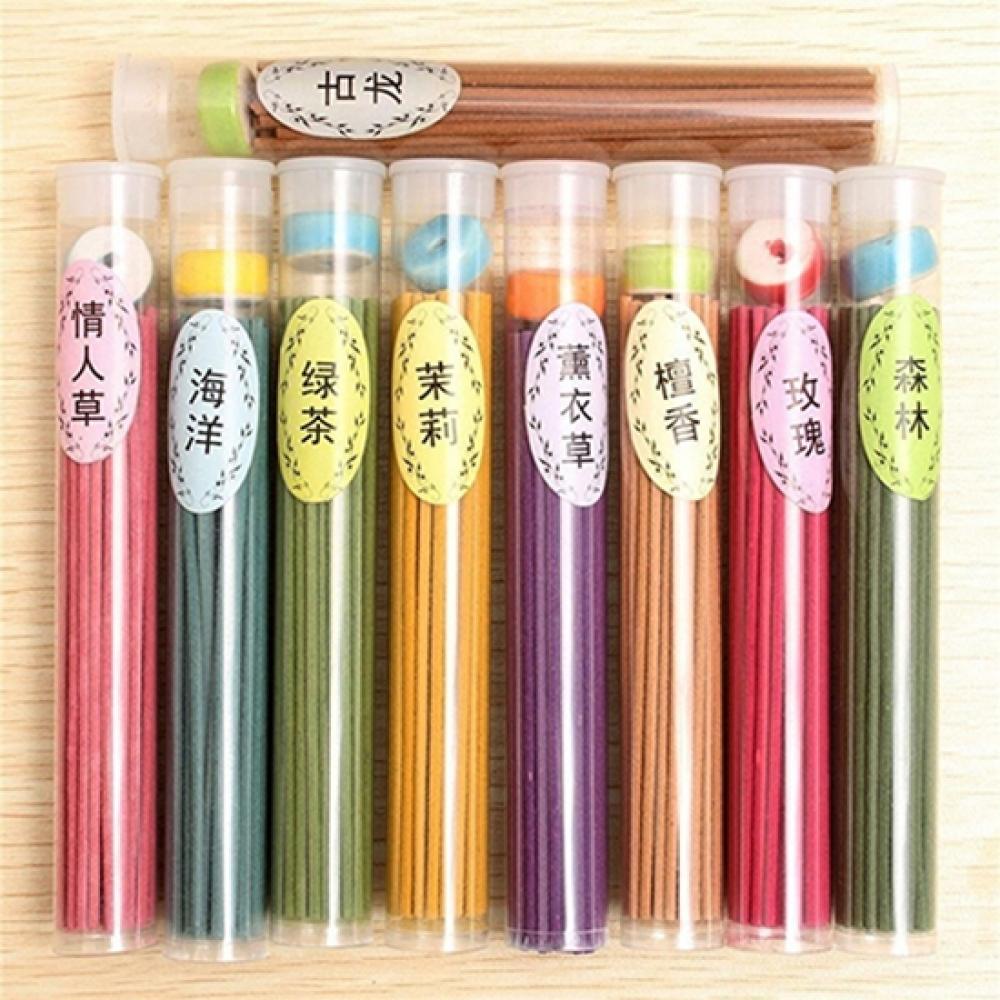 Home Fragrance Gift Box - 50 bâtons d'encens 13.2cm, parfum d'épices,