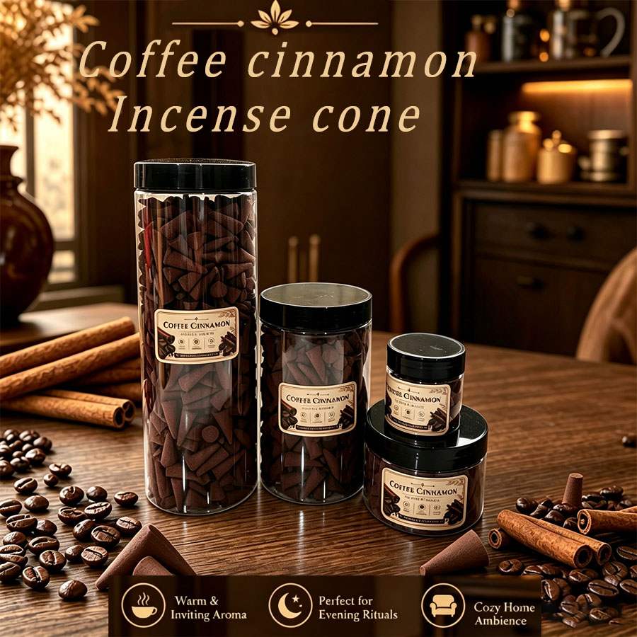 Home Fragrance Jar - Cônes d'encens au parfum de café