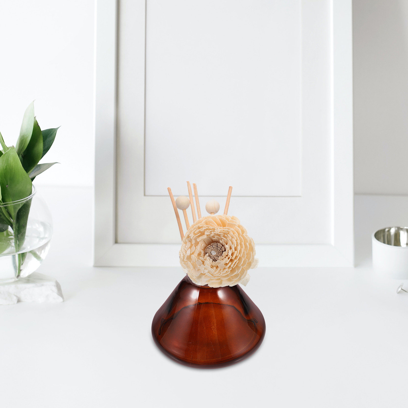 Home Fragrance Jar - Bouteille d'aromathérapie en verre à large