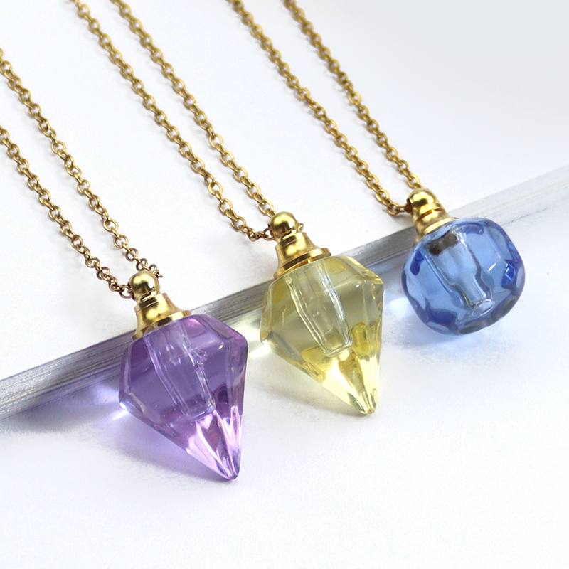 Collier flacon en cristal, bou - Home Fragrance Jar avis et prix