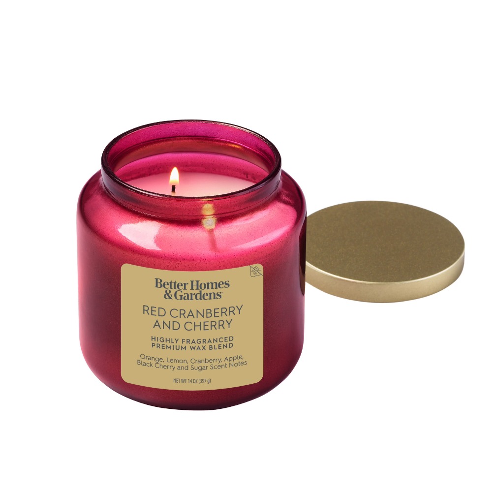 Bougie en verre rouge avec cou - Home Fragrance Jar avis et prix