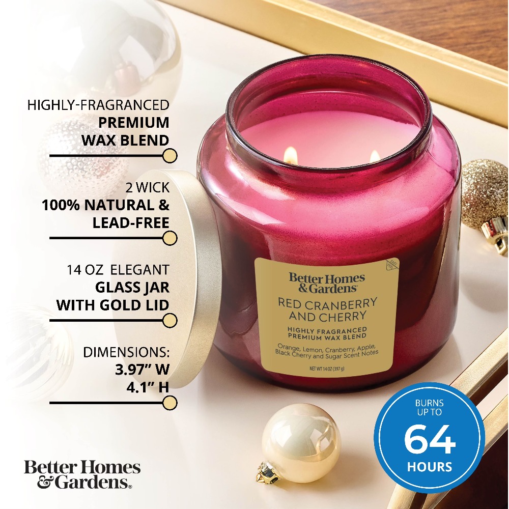 Bougie en verre rouge avec cou - Home Fragrance Jar avis et prix
