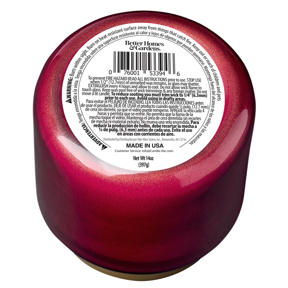 Bougie en verre rouge avec cou - Home Fragrance Jar avis et prix